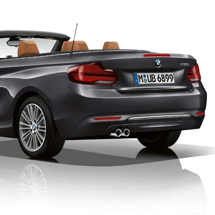 BMW 2 Series Convertible, Model Luxury Line three-quarter rear shot BMW 2 Series Convertible, Model Luxury Line three-quarter rear shot