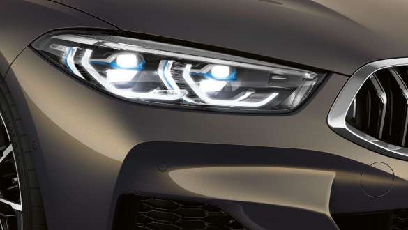 BMW M850i xDrive Dravit Grey metallic, BMW Laserlight, left. BMW M850i xDrive Dravit Grey metallic, BMW Laserlight, left.