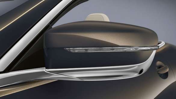 BMW M850i xDrive Dravit Grey metallic, exterior mirror. BMW M850i xDrive Dravit Grey metallic, exterior mirror.