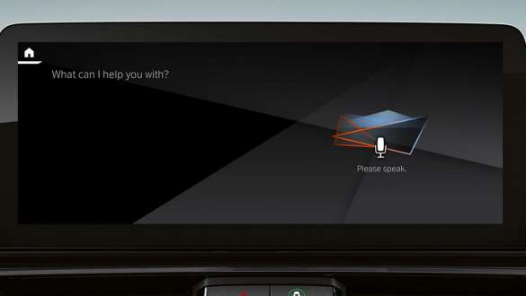 BMW Intelligent Personal Assistant BMW 8 Series Convertible G14 LCI Facelift  BMW Intelligent Personal Assistant BMW 8 Series Convertible G14 LCI Facelift Control Display close-up