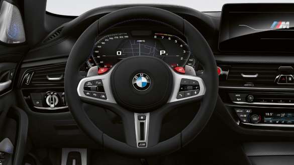 M leather steering wheel BMW M5 Competition with M Servotronic F90 LCI Facelift 2020 cockpit M leather steering wheel BMW M5 Competition with M Servotronic F90 LCI Facelift 2020 cockpit