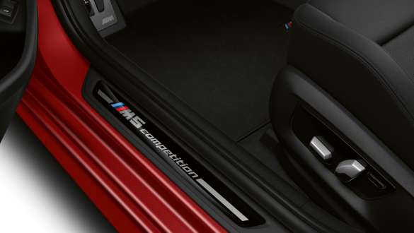 Door sill finishers with M5 Competition designation BMW M5 Competition F90 LCI Facelift 2020 Door sill finishers with M5 Competition designation BMW M5 Competition F90 LCI Facelift 2020