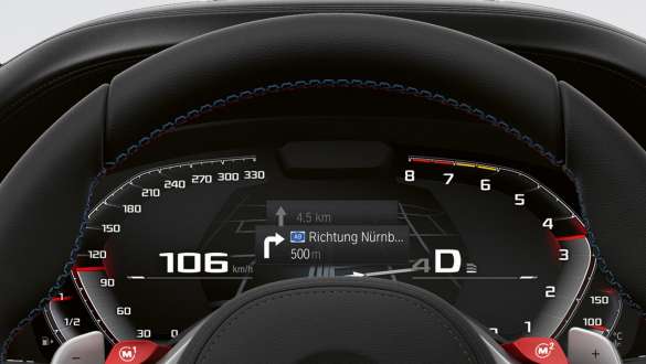 M specific instrument cluster BMW M5 F90 2020 M specific instrument cluster BMW M5 F90 LCI Facelift 2020 cockpit