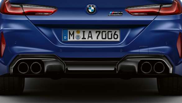 M Sport exhaust system. BMW M8 Competition Coupé with M Sport exhaust system.