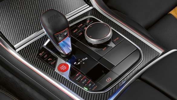 M gear selector. M gear selector of the BMW M8 Competition Coupé.