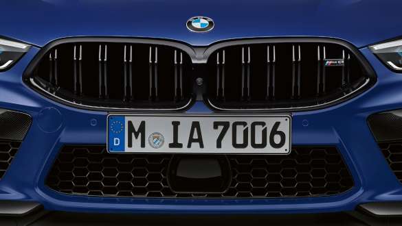 M specific kidney grille. BMW M8 Competition Coupé with M specific kidney grille.