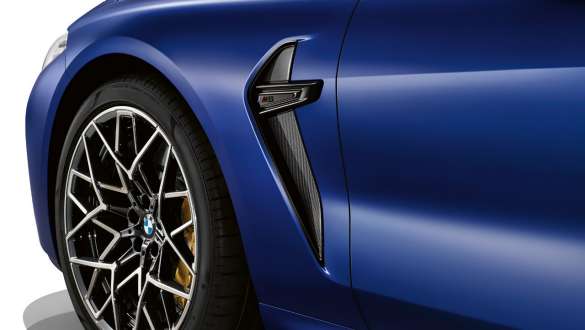 M specific side gill in Carbon. BMW M8 Competition Coupé with M side gill in Carbon.