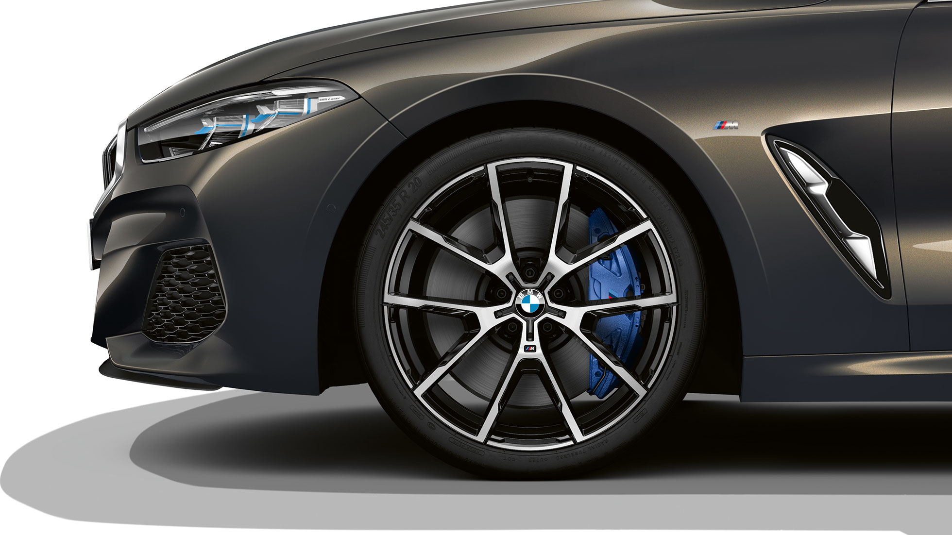 BMW M850i xDrive, Dravit Grey metallic, 20" light-alloy wheels Y-spoke 728 M. BMW M850i xDrive, Dravit Grey metallic, 20" light-alloy wheels Y-spoke 728 M.