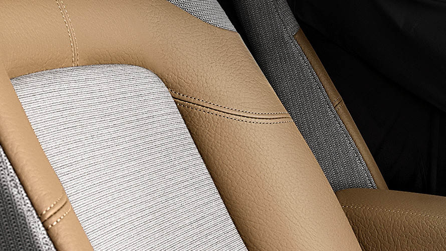 Seats with 40 % pure new wool Seats with 40 % pure new wool