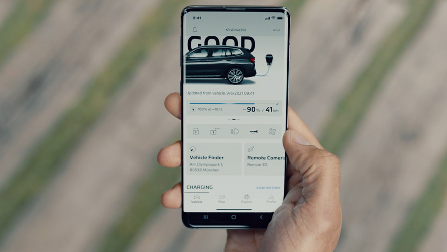Plug-in hybrid BMW X3 xDrive30e G01 MyBMW App and BMW Points 2021