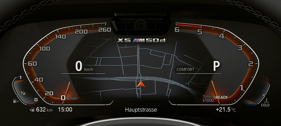 BMW X5 M50d interior Front leather seats of the BMW X5 M50d