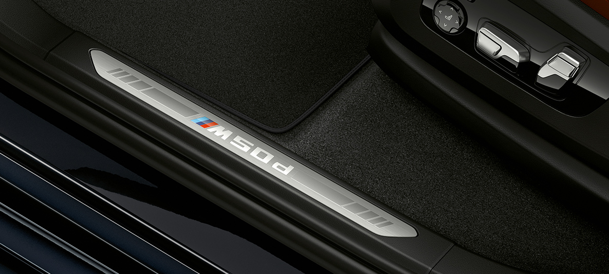 BMW X5 M50d instrument cluster Detailed shot of the instrument cluster of the BMW X5 M50d