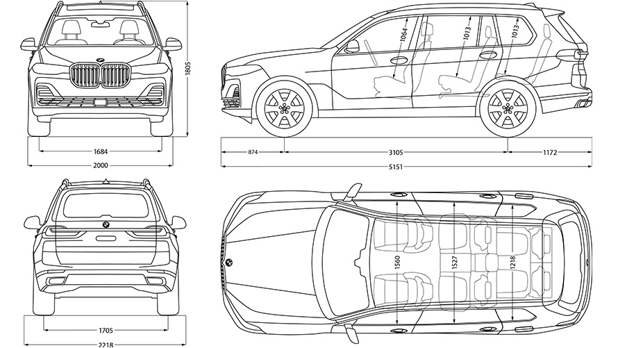 bmw x7 cargo space dimensions amparovigne