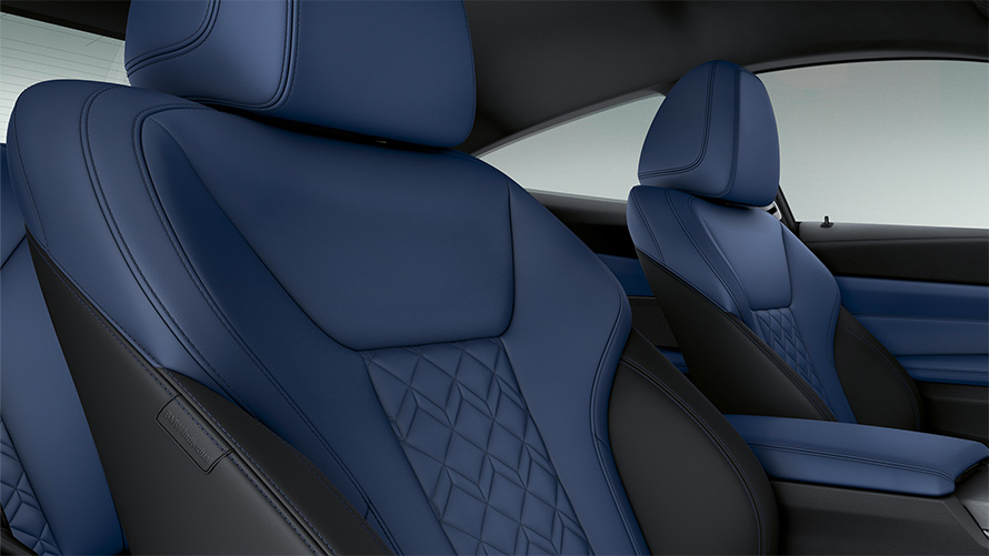 BMW Individual full leather ‘Merino’ fine-grain Fjord Blue/Black